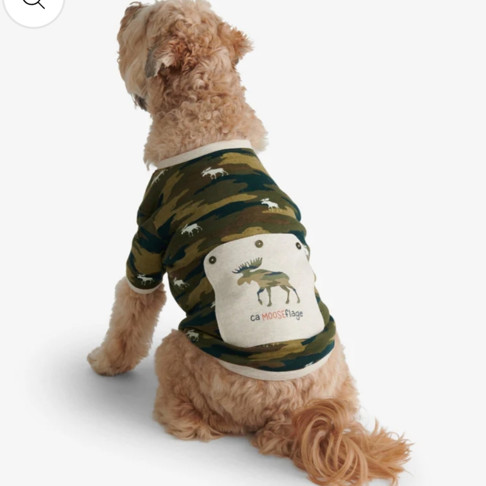 Little Blue House Camooseflage Dog Tee Size XL